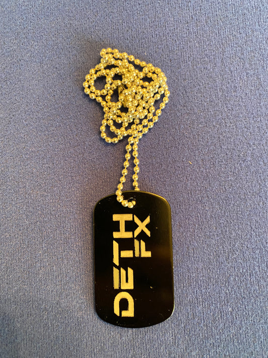 DETHFX Engraved Dog Tag